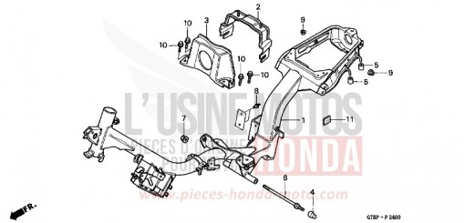 CARROSSERIE DE CHASSIS PK50MP de 1993